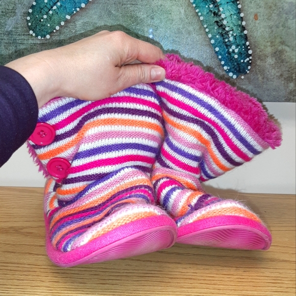 Vintage Shoes - Y2K Colorful Plush Slippers